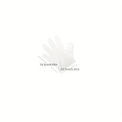 50pcs Food Transparent Disposable Gloves for Kitchen Supplies