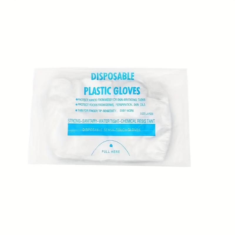 50pcs Food Transparent Disposable Gloves for Kitchen Supplies