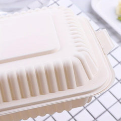 1000ml Biodegradable Clamshell Food Containers with Lid