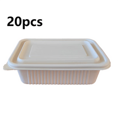 100 Sets Degradable Cornstarch To Go Food Containers