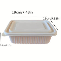 100 Sets Degradable Cornstarch To Go Food Containers