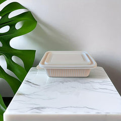100 Sets Degradable Cornstarch To Go Food Containers