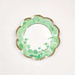 8pcs Garland Pattern Disposable Dinner Plate Birthday Party Decoration