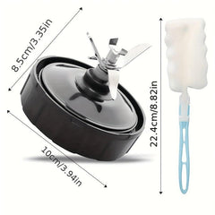 7 Fins Blender Blade Replacement with Cleaning Brush