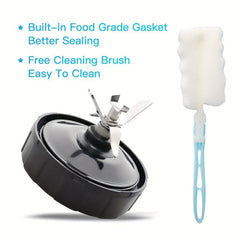 7 Fins Blender Blade Replacement with Cleaning Brush