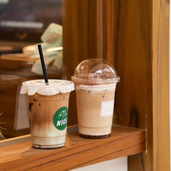 100pcs 16 Oz Disposable Cold Drink Cups for Bubble Tea