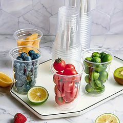 100pcs 16 Oz Disposable Cold Drink Cups for Bubble Tea