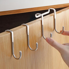 2pcs 304 Stainless Steel Home Door Rear Hook Cabinet Door Hook