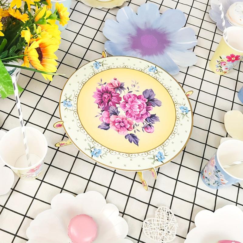 Floral Afternoon Tea Party Cupcake Stand - Birthday Table Decoration
