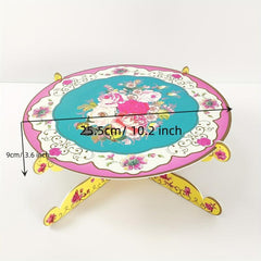 Floral Afternoon Tea Party Cupcake Stand - Birthday Table Decoration