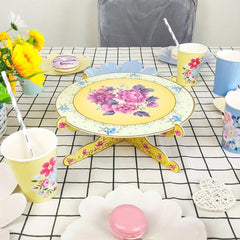 Floral Afternoon Tea Party Cupcake Stand - Birthday Table Decoration