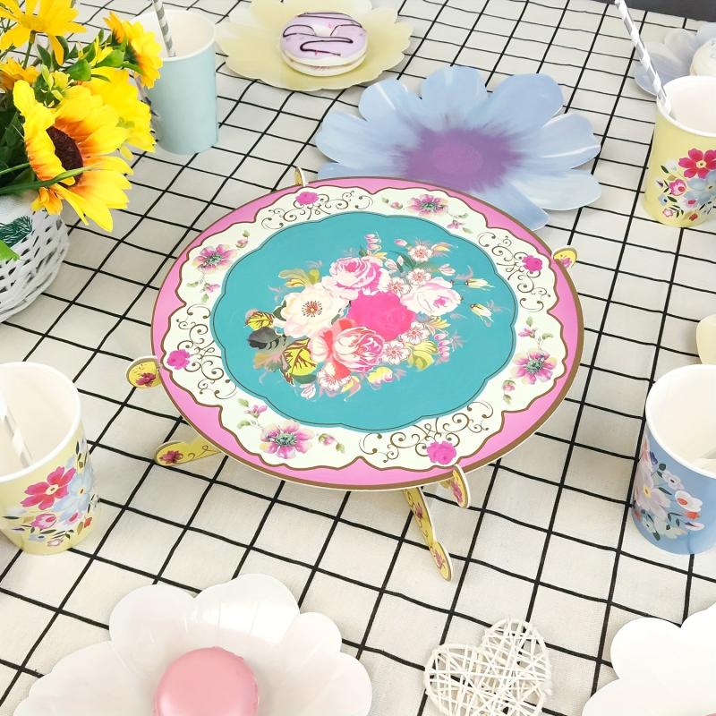 Floral Afternoon Tea Party Cupcake Stand - Birthday Table Decoration