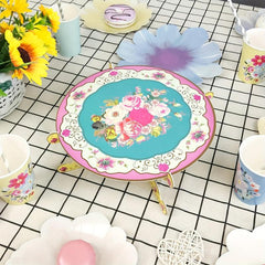 Floral Afternoon Tea Party Cupcake Stand - Birthday Table Decoration