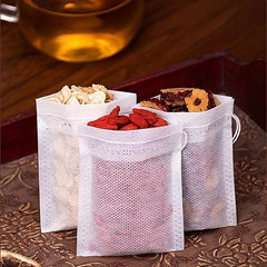 50 Pcs Nonwoven Tea Bags Disposable Decoction Packets Kitchen Supplies