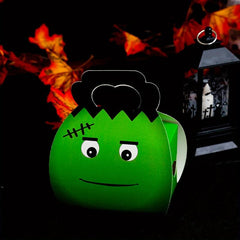 10pcs Halloween Cardboard Treat Boxes for Party Favor Supplies