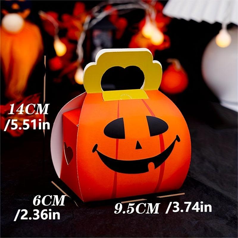 10pcs Halloween Cardboard Treat Boxes for Party Favor Supplies