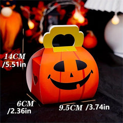 10pcs Halloween Cardboard Treat Boxes for Party Favor Supplies