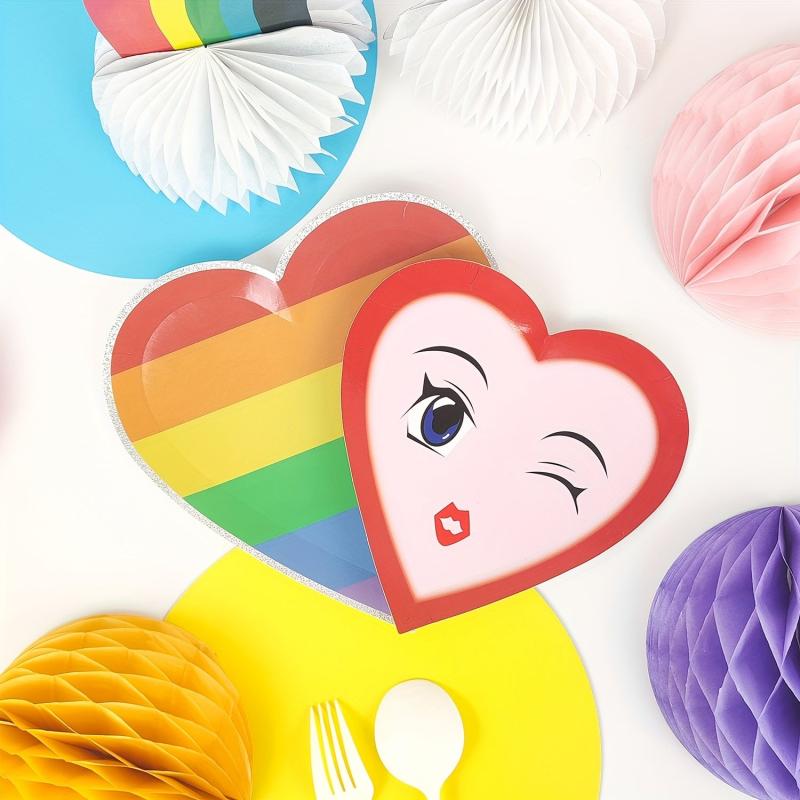 8pcs Disposable Dinner Plate 17 22 Dessert Plate Fried Chicken Plate Fruit Paper