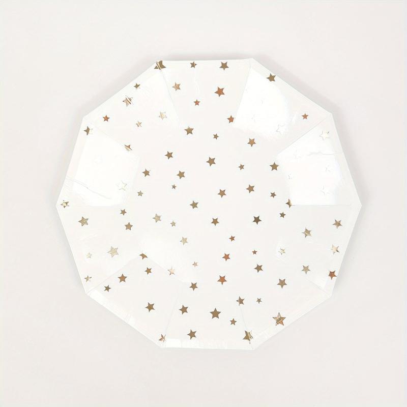 16pcs Disposable Dinnerware Set for Wedding Party Decoration