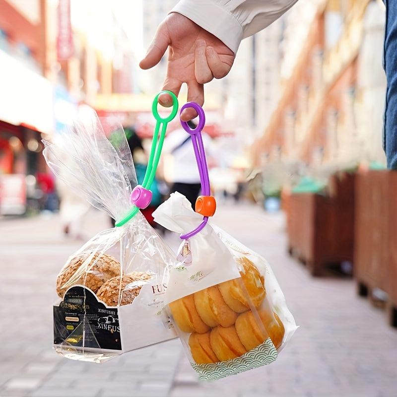 1pc Snack Sealing Clip Colorful Sealing Strap Kitchen Fresh Food Sealing