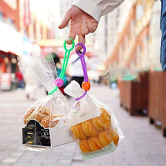 1pc Snack Sealing Clip Colorful Sealing Strap Kitchen Fresh Food Sealing