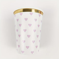 8 Pcs Disposable Paper Cups for Cold Drinks and Cake, Eco-Friendly
