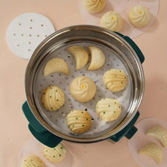 100pcs Bamboo Steamer Liners Parchment Paper Rounds