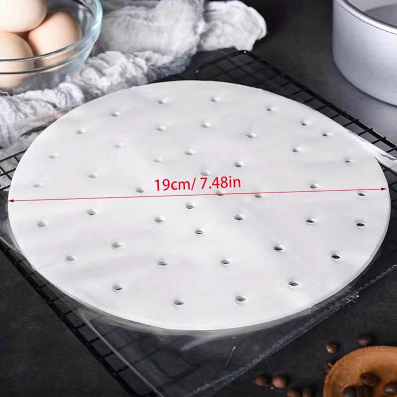 100pcs Bamboo Steamer Liners Parchment Paper Rounds