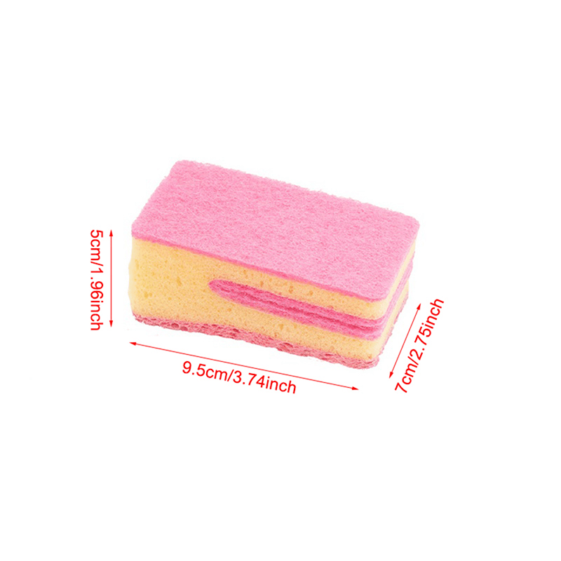 Kitchen Blade Dishwashing Sponge Double-sided Cleaning Magic Wipe