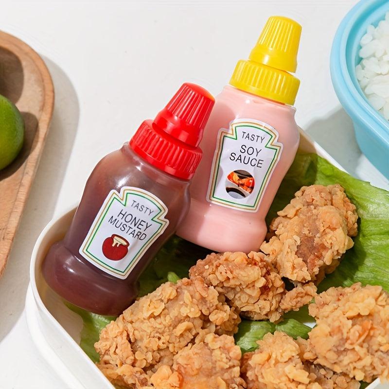 Mini Portable Sauce Bottle for Bento Plastic Seasoning Squeeze Bottle