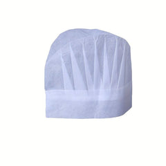 10pcs Disposable Chef Hats Unisex Kitchen Caps for Home Kitchen