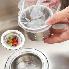100pcs Disposable Sink Strainer Mesh Bag Kitchen Filter