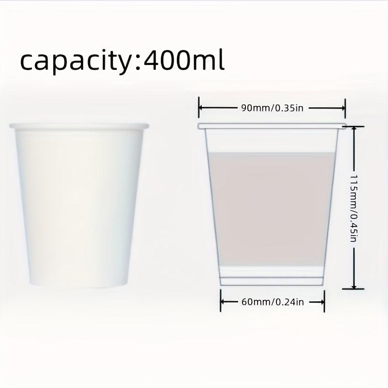 40pcs Christmas Disposable Corrugated Paper Cup Insulation Milk Tea Coffee Cup