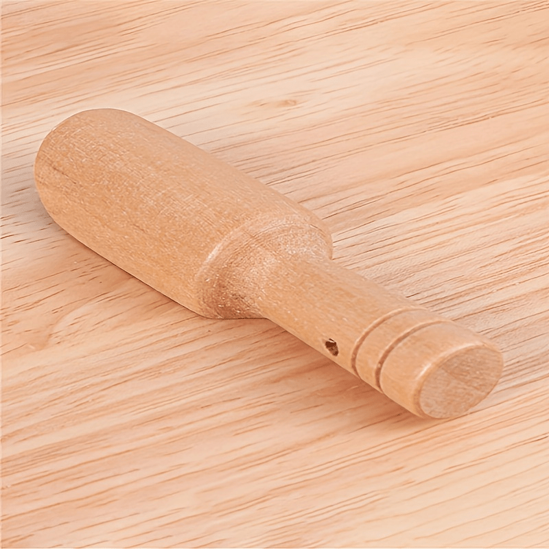 2pcs Mini Wooden Teaspoon Round Handled Spoon Salt Spoon