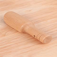 2pcs Mini Wooden Teaspoon Round Handled Spoon Salt Spoon