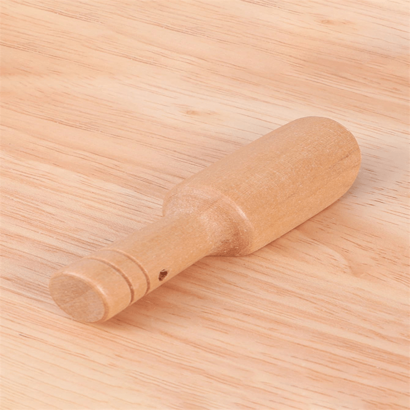 2pcs Mini Wooden Teaspoon Round Handled Spoon Salt Spoon
