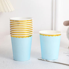 10pcs Paper Cups 8 5oz Disposable Cups Cold Beverages