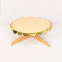 3 Tier Orange Paper Cake Stand for Birthday Wedding