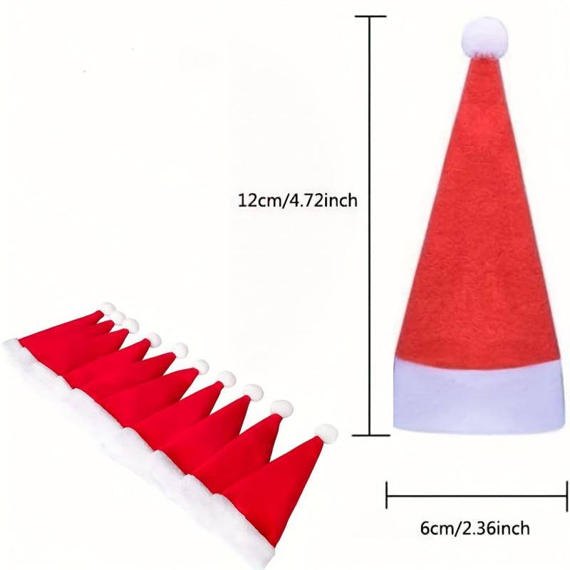 20pcs Christmas Hat Cutlery Holder Pouch holiday Xmas Party Dinner Table Decor