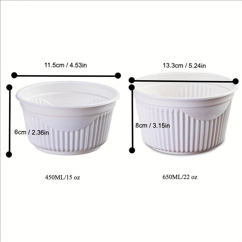 50-100 Disposable Soup Container Food Bowl 450ml 15oz 650ml 22oz