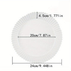 50 PCS Air Fryer Disposable Paper Liner for Baking Roasting