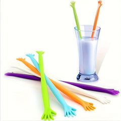 5pcs Colorful Long Handle Coffee Stirrers Muddler Agitator Sticks