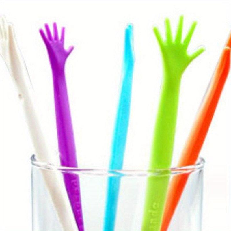 5pcs Colorful Long Handle Coffee Stirrers Muddler Agitator Sticks
