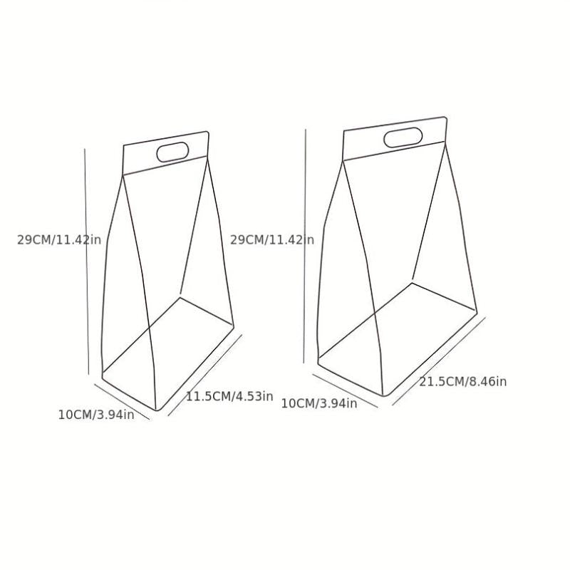 10pcs PE Single/Double Cup Coffee Takeaway Bag