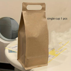 10pcs PE Single/Double Cup Coffee Takeaway Bag