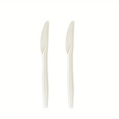 198pcs Biodegradable Disposable Tableware Set Fork Spoon Cornstarch Restaurant