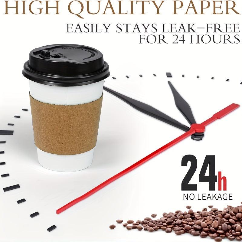 100 Sets 12oz Thick Disposable Paper Cups - 9.5g - No Lids