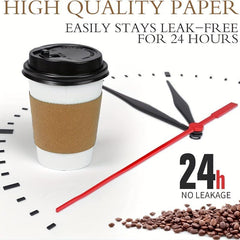 100 Sets 12oz Thick Disposable Paper Cups - 9.5g - No Lids