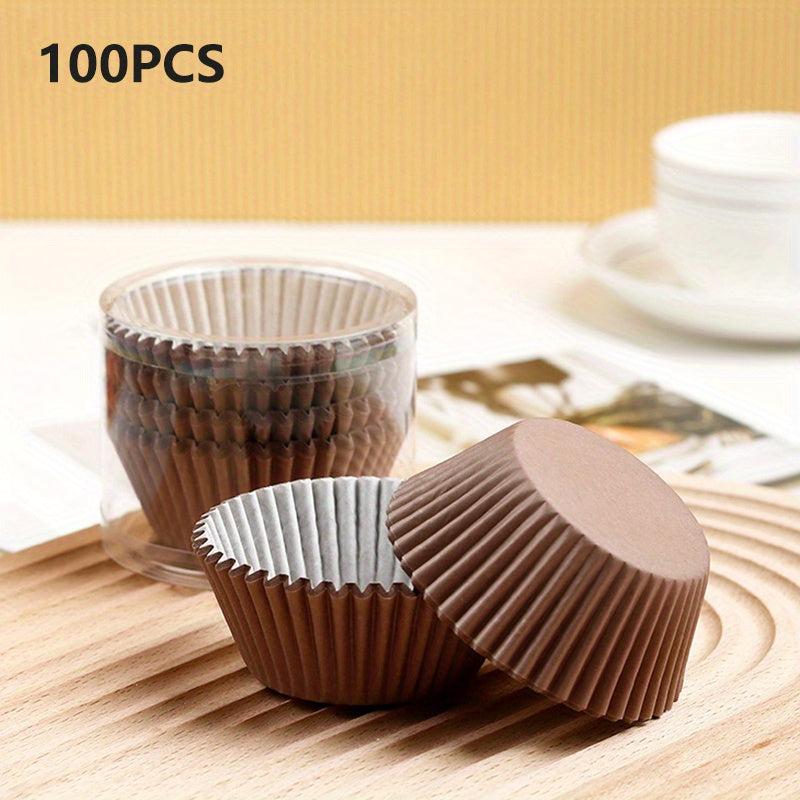 100pcs Disposable Cupcake Liners Cake Round Muffin Baking Molds