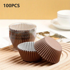 100pcs Disposable Cupcake Liners Cake Round Muffin Baking Molds